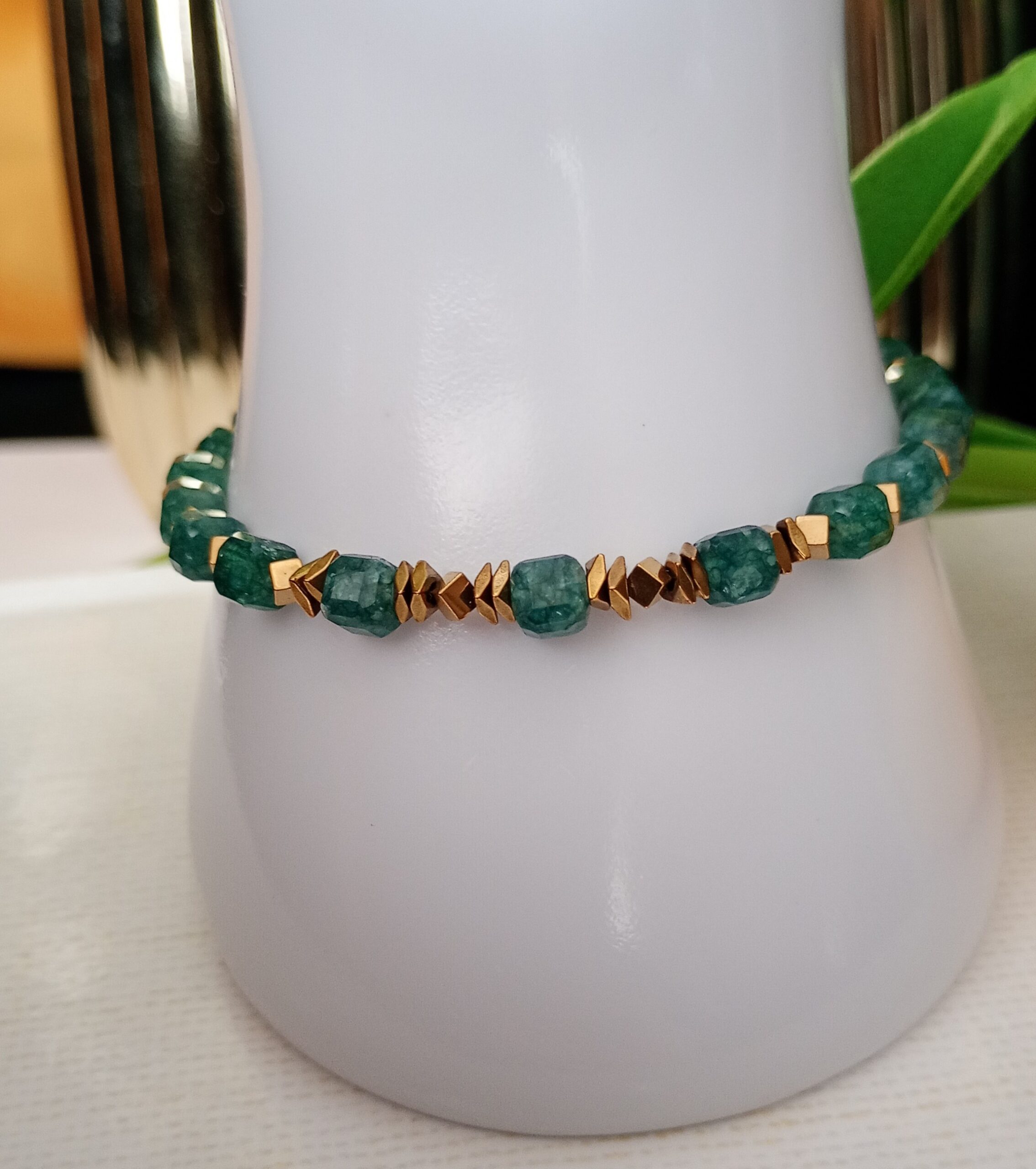 Bransoletka z kamieni naturalnych – Chalcedon