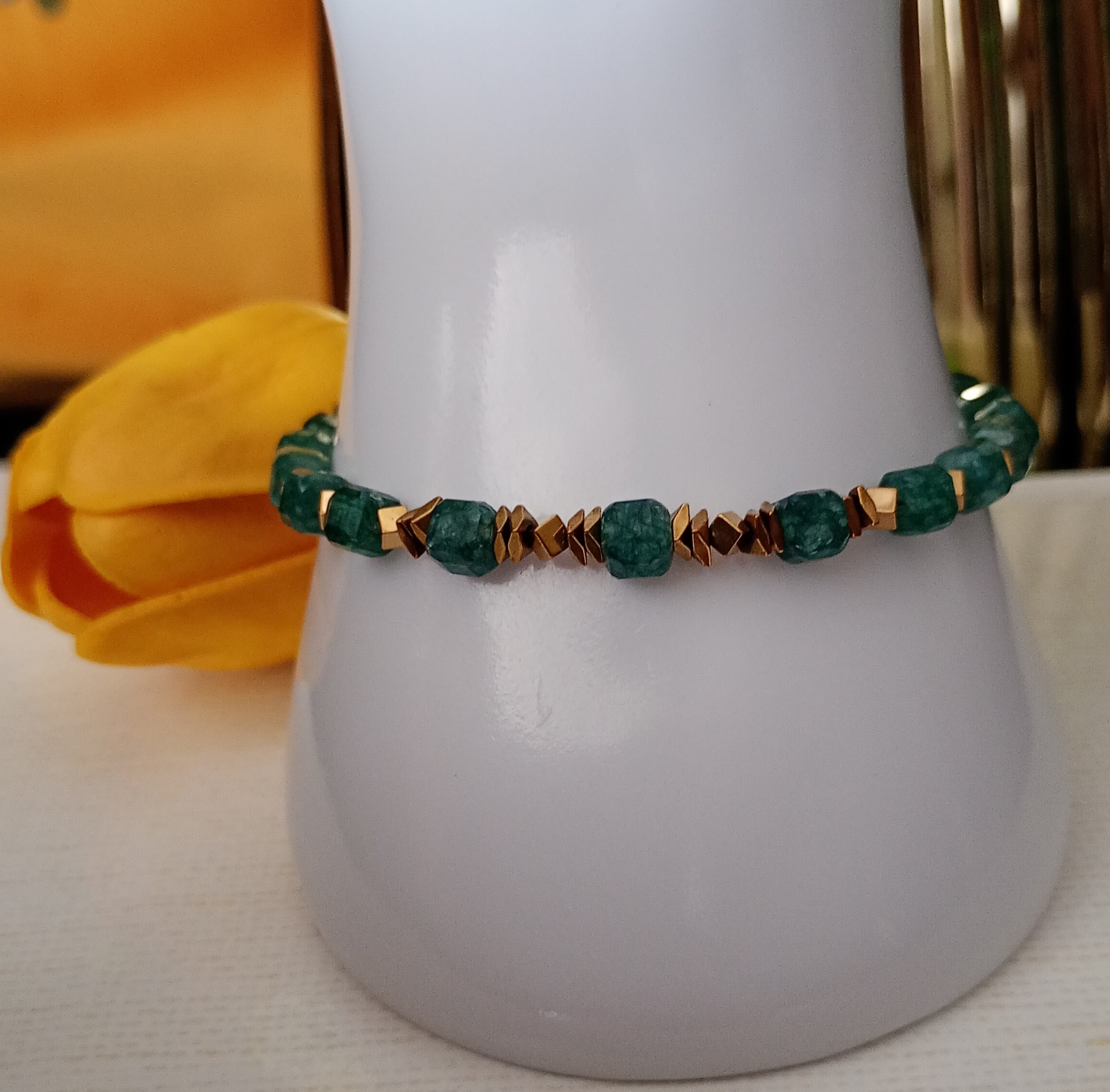 Bransoletka z kamieni naturalnych – Chalcedon